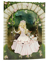 Princess On A Swing Card