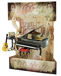 Piano & Music Card Piano & Music Card