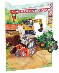 Tractors And Diggers Card