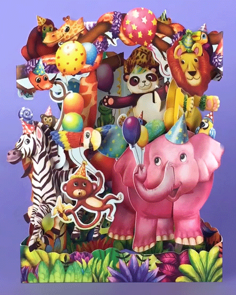 Animal Party Card Animal Party Card
