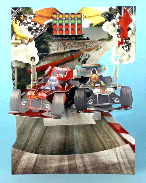Racing Cars Card Racing Cars Card