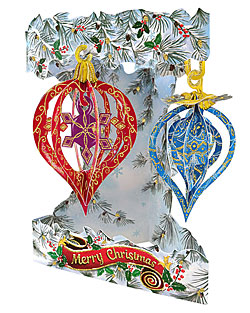Christmas Baubles Card Christmas Baubles Card