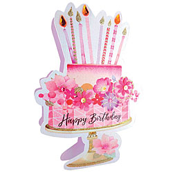 Birthday Cake & Candles Card Birthday Cake & Candles Card