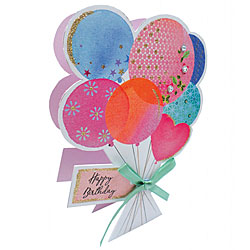 Birthday Balloons Card Birthday Balloons Card