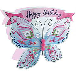 Birthday Butterfly Card Birthday Butterfly Card