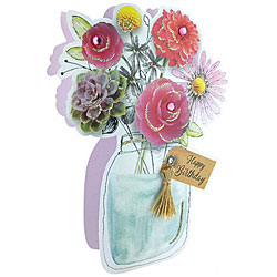Birthday Flowers Card Birthday Flowers Card