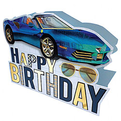Birthday Sports Car Card