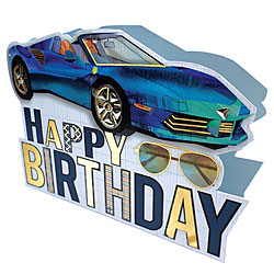 Birthday Sports Car Card Birthday Sports Car Card