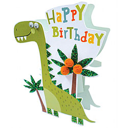 Birthday Dinosaur Card Birthday Dinosaur Card