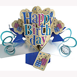 Happy Birthday (Blue) Card