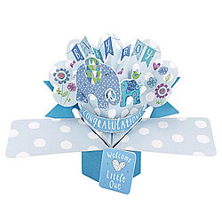 Welcome Little One Card (Blue)