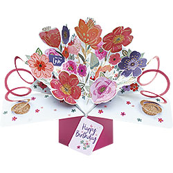 Mixed Flowers Birthday Card