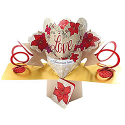 Poinsettia Love Card