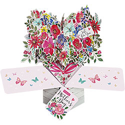 Happy Mother's Day Cards (Flower Heart) Happy Mother's Day Cards (Flower Heart)