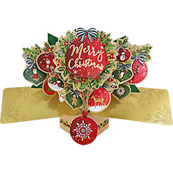 Merry Christmas Ornaments Card