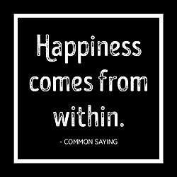 Happiness Comes From Within Card Happiness Comes From Within Card