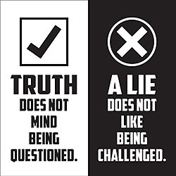 Truth Does Not Mind Card Truth Does Not Mind Card