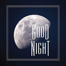 Good Night Greeting Card