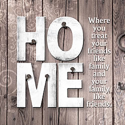 Home (Barn Wood) Greeting Card