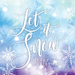 Let It Snow (Pastel) Greeting Card Let It Snow (Pastel) Greeting Card