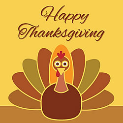 Thanksgiving Turkey Greeting Card