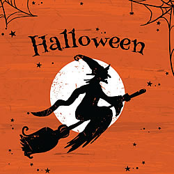 Halloween Witch Greeting Card