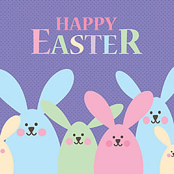 Pastel Bunnies Greeting Card