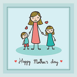 Happy Mother's Day Kids Greeting Card Happy Mother's Day Kids Greeting Card