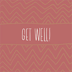 Get Well Greeting Card (Tribal Background)