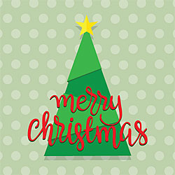 Christmas Tree (Triangles) Greeting Card Christmas Tree (Triangles) Greeting Card