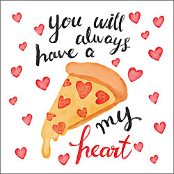 Pizza My Heart Greeting Card Pizza My Heart Greeting Card