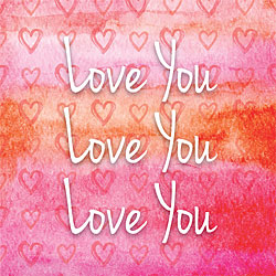 Love You, Love You, Love You Greeting Card Love You, Love You, Love You Greeting Card