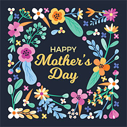 Happy Mother's Day Card (Swiss Flowers) Happy Mother's Day Card (Swiss Flowers)