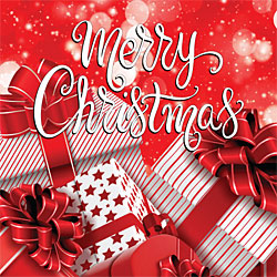 Merry Christmas Card (Red & White Presents) Merry Christmas Card (Red & White Presents)