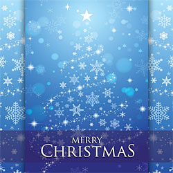 Merry Christmas Card (Blue Layers) Merry Christmas Card (Blue Layers)