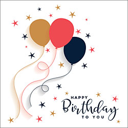 Happy Birthday To You Card (Three Balloons) Happy Birthday To You Card (Three Balloons)