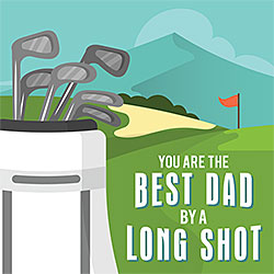 Best Dad By A Long Shot Card