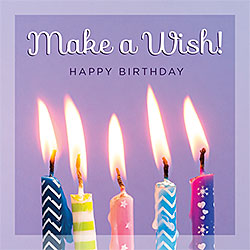 Make A Wish Card (Five Candle)