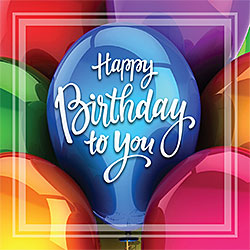 Happy Birthday To You Card (Balloons)