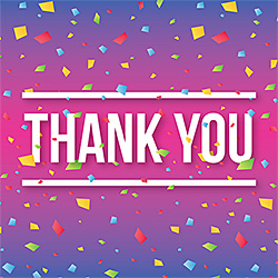 Thank You Confetti Card Thank You Confetti Card