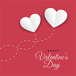 Kite Hearts Card Kite Hearts Card