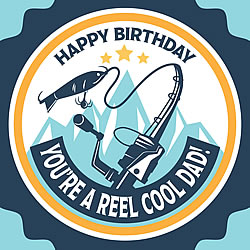 Reel Cool Dad Birthday Card Reel Cool Dad Birthday Card