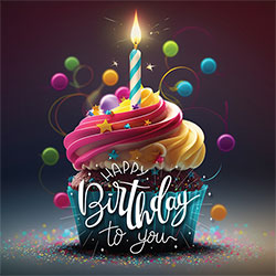 Happy Birthday To You Card (Cupcake)