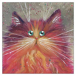 Pink & Gold Floof Card Pink & Gold Floof Card