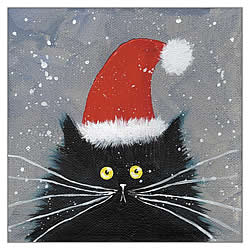 Santa Kitten Card Santa Kitten Card