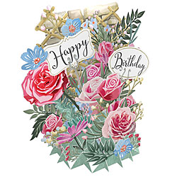 Birthday Flowers Card