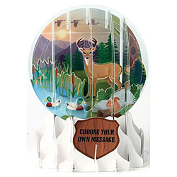 Great Outdoors Snow Globe Greeting (Medium, 5") Great Outdoors Snow Globe Greeting (Medium, 5")