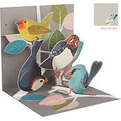 Birch Tree Birds Card Birch Tree Birds Card