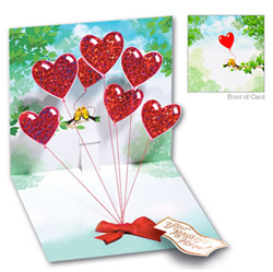 Heart Balloons Card Heart Balloons Card