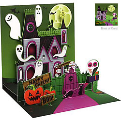 Spooky House Card